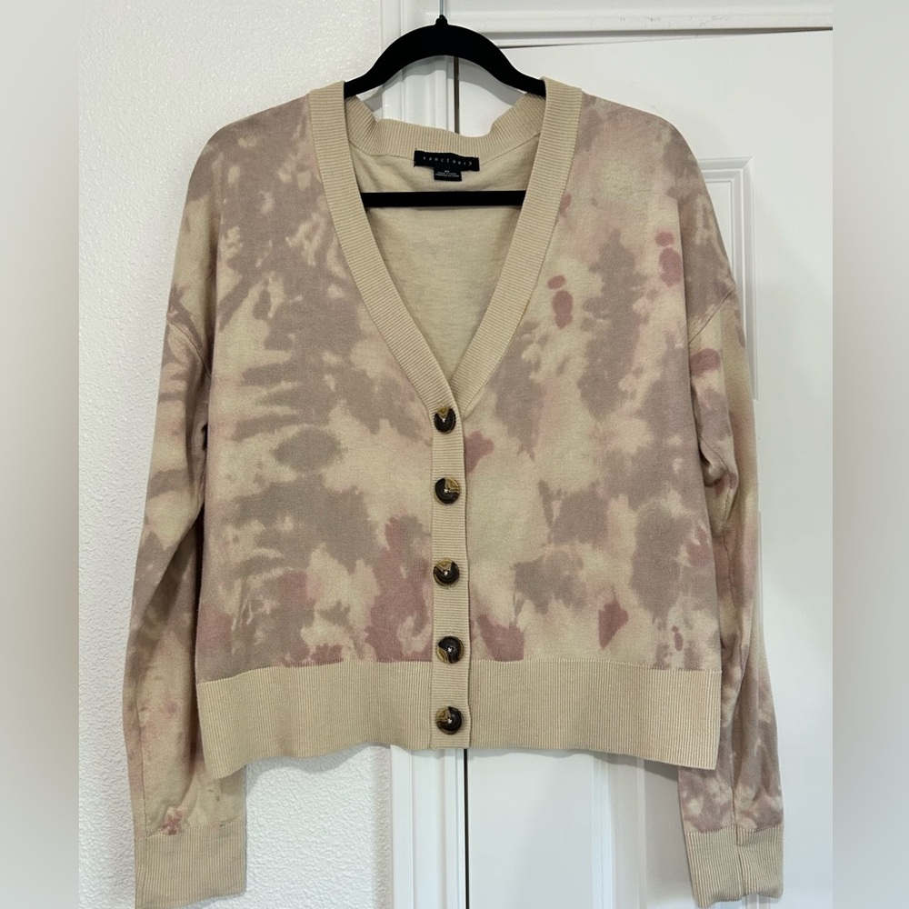Sanctuary tie dye cardigan sweater, size XS